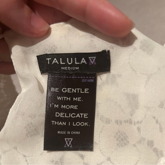 ARITZIA TALULA Betsy Lace Blouse in White size M - Picture 8 of 10